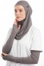 Bayda - Pro Sport Hijab Set Grigio Scuro