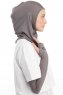Bayda - Pro Sport Hijab Set Grigio Scuro