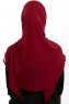 Eylem - Hijab Chiffon One Piece Bordò