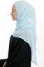 Eylem - Hijab Chiffon One Piece Azzurro