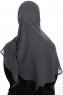 Eylem - Hijab Chiffon One Piece Antracite