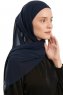 Sahar - Hijab Chiffon One Piece Blu Navy