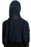 Sahar - Hijab Chiffon One Piece Blu Navy
