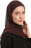Sahar - Hijab Chiffon One Piece Marrone
