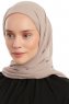 Sahar - Hijab Chiffon One Piece Taupe Chiaro
