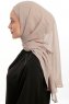 Sahar - Hijab Chiffon One Piece Taupe Chiaro