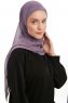 Sahar - Hijab Chiffon One Piece Viola Scuro