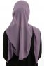 Sahar - Hijab Chiffon One Piece Viola Scuro