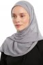 Sahar - Hijab Chiffon One Piece Grigio Scuro