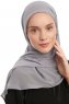 Sahar - Hijab Chiffon One Piece Grigio Scuro