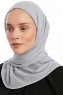 Sahar - Hijab Chiffon One Piece Grigio Chiaro