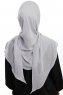 Sahar - Hijab Chiffon One Piece Grigio Chiaro