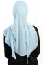 Sahar - Hijab Chiffon One Piece Azzurro