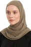 Sahar - Hijab Chiffon One Piece Verde Oliva