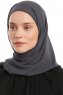 Sahar - Hijab Chiffon One Piece Antracite