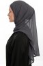 Sahar - Hijab Chiffon One Piece Antracite