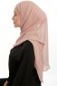 Sahar - Hijab Chiffon One Piece Salmone Chiaro
