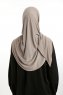 Nermin - Sandy Scarfs Hijab Taupe Scuro