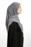 Nermin - Sandy Scarfs Hijab Grigio Scuro