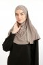 Ilay - Sandy Turban Hijab Taupe Scuro