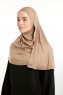 Feriha - Hijab Turban Viscosa Taupe Scuro