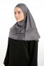 Feriha - Hijab Turban Viscosa Grigio Scuro