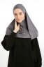 Feriha - Hijab Turban Viscosa Grigio Scuro