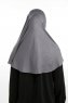 Feriha - Hijab Turban Viscosa Grigio Scuro