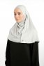 Feriha - Hijab Turban Viscosa Grigio Chiaro