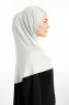 Feriha - Hijab Turban Viscosa Grigio Chiaro