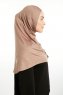 Feriha - Hijab Turban Viscosa Marrone Chiaro