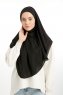 Bengi - Micro Krep Turban Hijab Nero