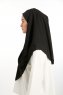 Bengi - Micro Krep Turban Hijab Nero