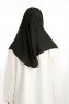 Bengi - Micro Krep Turban Hijab Nero