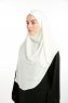 Bengi - Micro Krep Turban Hijab Creme