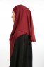 Bengi - Micro Krep Turban Hijab Bordò