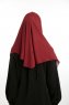 Bengi - Micro Krep Turban Hijab Bordò