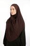 Bengi - Micro Krep Turban Hijab Marrone