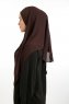 Bengi - Micro Krep Turban Hijab Marrone