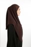 Bengi - Micro Krep Turban Hijab Marrone