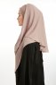 Bengi - Micro Krep Turban Hijab Taupe Scuro
