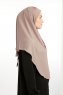Bengi - Micro Krep Turban Hijab Taupe Scuro