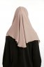 Bengi - Micro Krep Turban Hijab Taupe Scuro