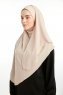 Bengi - Micro Krep Turban Hijab Taupe Chiaro