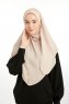 Bengi - Micro Krep Turban Hijab Taupe Chiaro