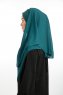 Bengi - Micro Krep Turban Hijab Verde Scuro