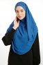 Bengi - Micro Krep Turban Hijab Indaco