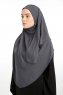 Bengi - Micro Krep Turban Hijab Antracite