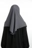 Bengi - Micro Krep Turban Hijab Antracite