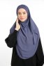 Bengi - Micro Krep Turban Hijab Royal Blue